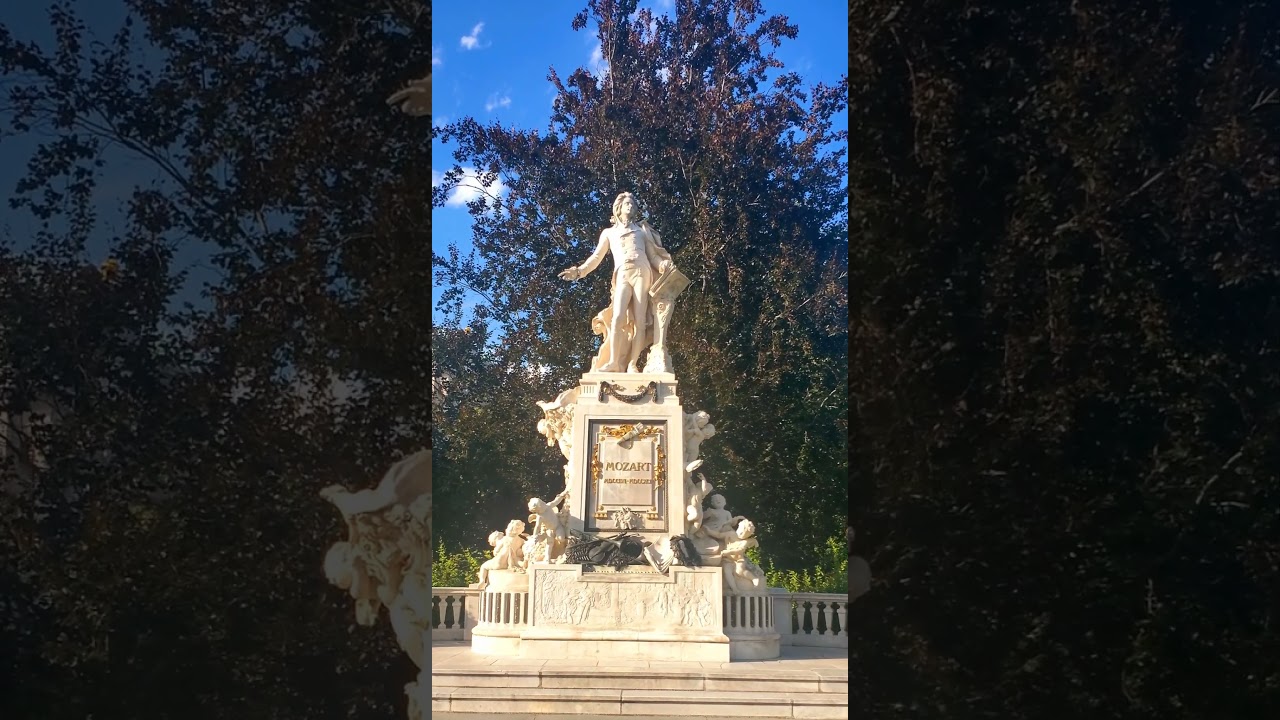 Statue of Mozart in the city of Vienna, Austria #Mozart #Austria #vienna #music