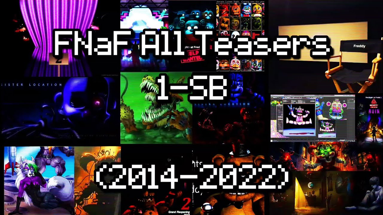 FNaF 1-SB All Teasers (2014-2022)