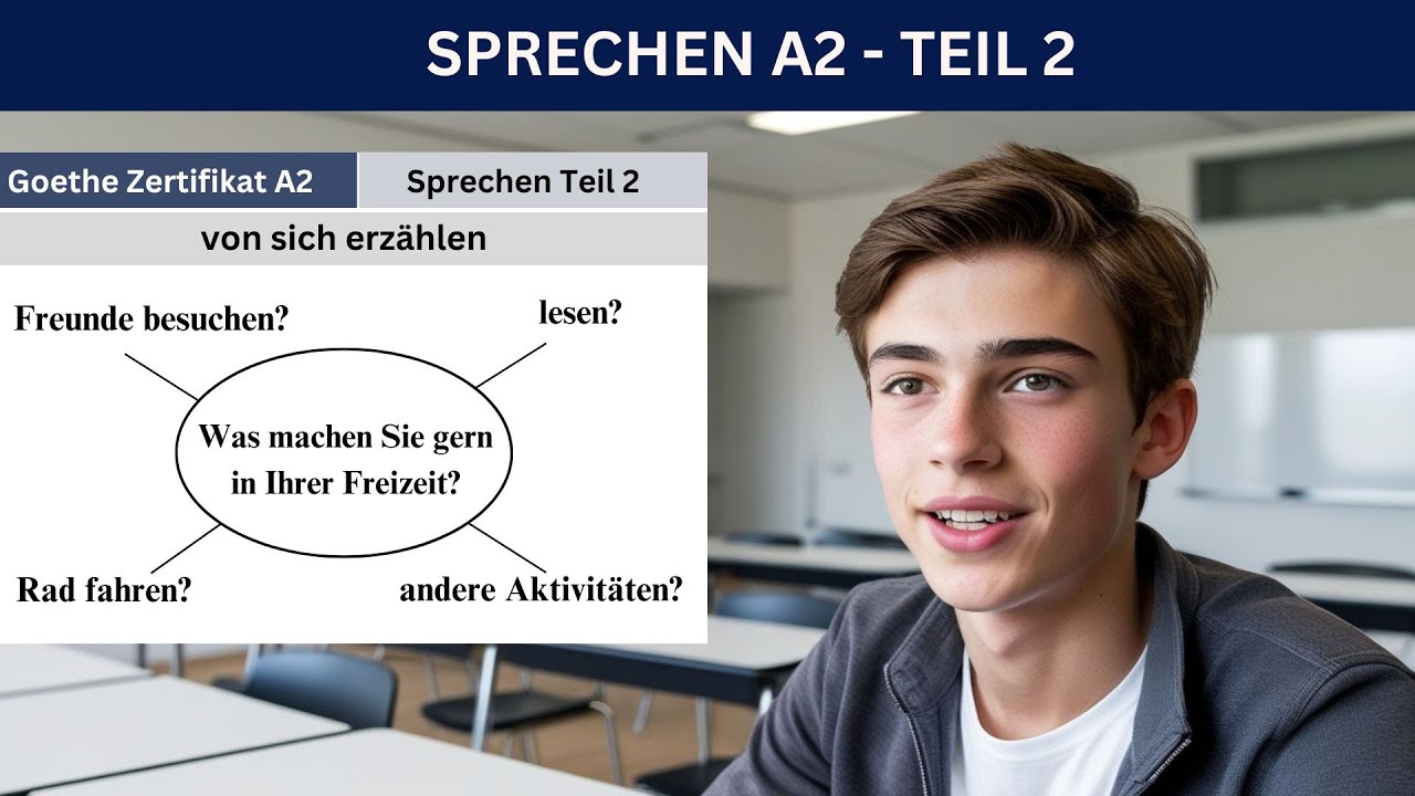 Was machen Sie gern in Ihrer Freizeit?| German Goethe A2 Sprechen Teil 2 |