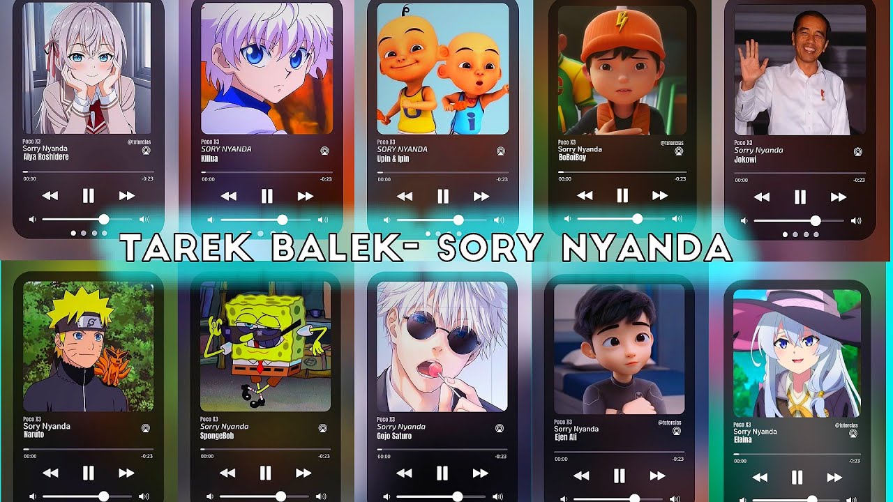 Tarek Bale - Sory Nyanda Versi (upin&ipin,BoBoiBoy,gojo, killua, Ejen Ali) #lagucover #viral #anime