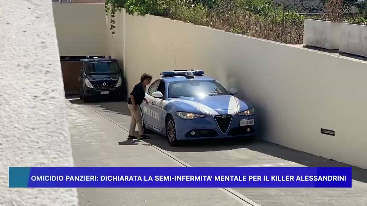 OMICIDIO PANZIERI, DICHIARATA LA SEMI INFERMITA' MENTALE PER IL KILLER ALESSANDRINI