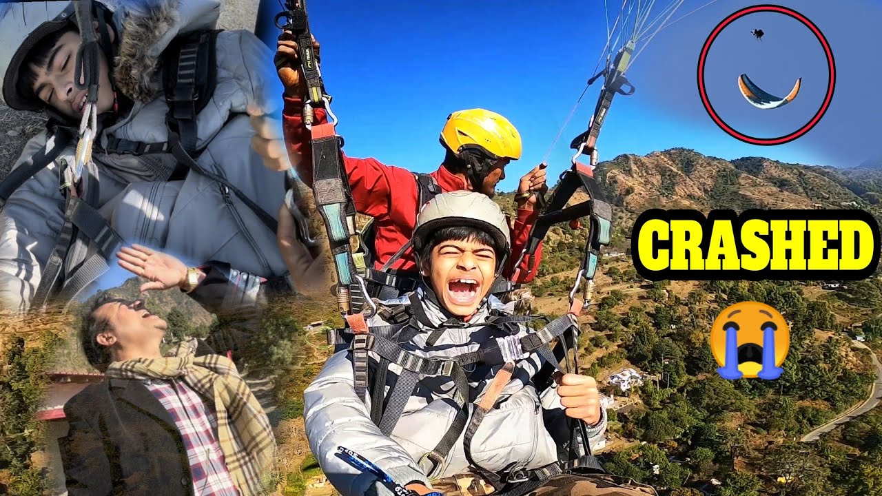 Parachute Got Crashed 😭 Very Dangerous Paragliding