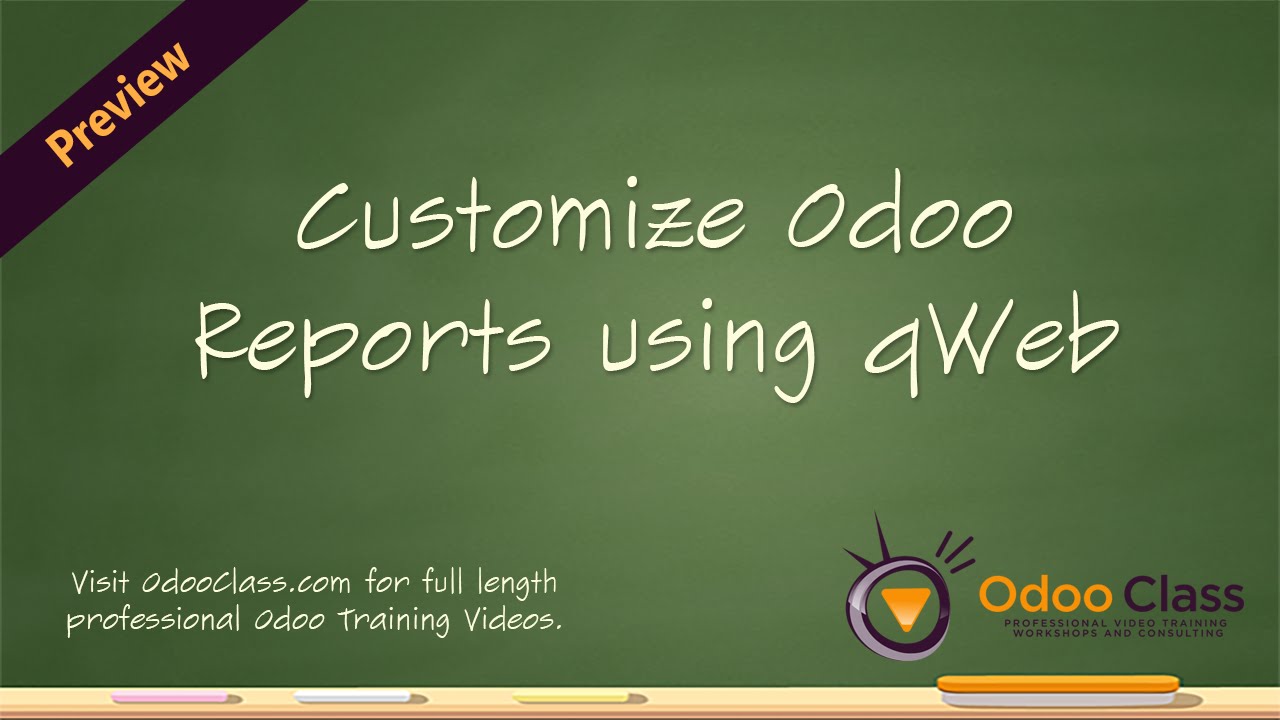 Настройте отчеты Odoo с помощью qWeb