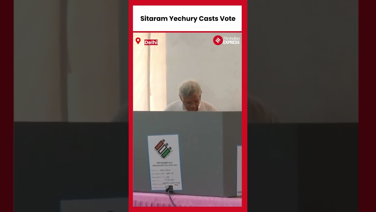 Lok Sabha Election 2024: CPI(M) General Secretary Sitaram Yechury Casts His Vote