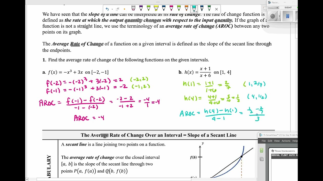 Rates of Change