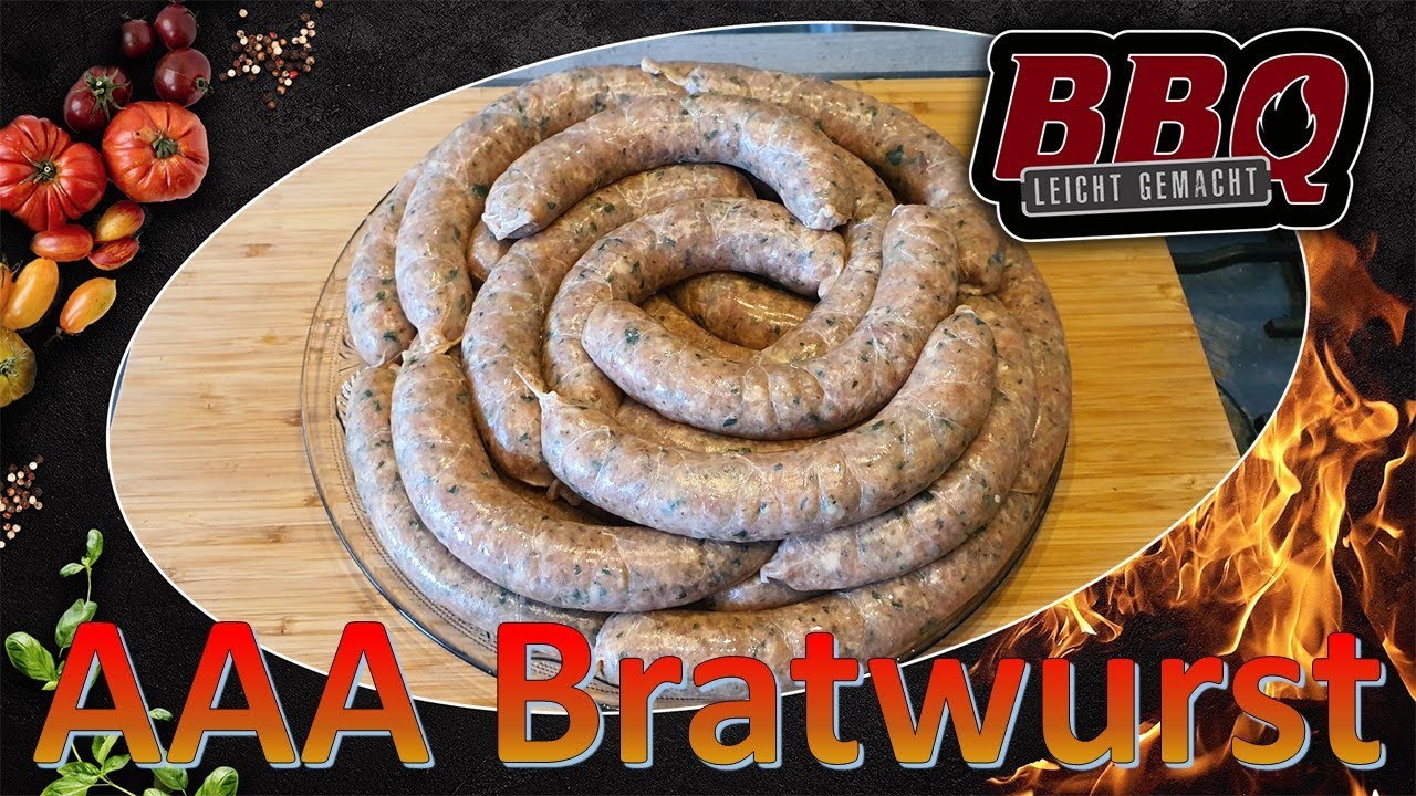 Bratwurst nach eigenem Rezept selber machen.