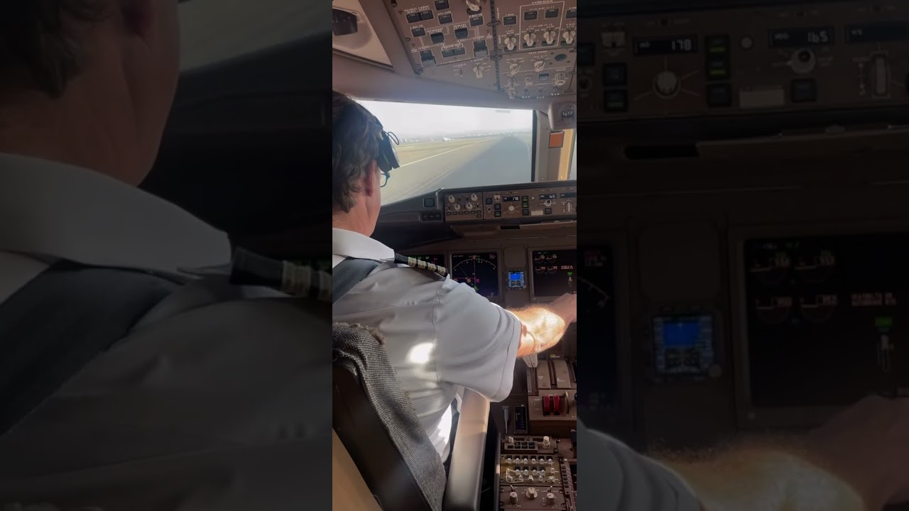 Epic Cockpit View: Boeing 777 Takeoff Like Never Seen Before #epic #cockpitview #boeing747 #pilot