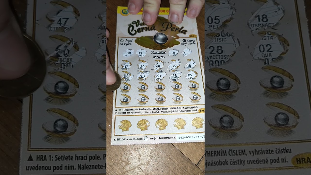 Los od SAZKY Velk&aacute; Černa Perla #big #black #pearl #los #lottery #czech #shorts #shortvideo