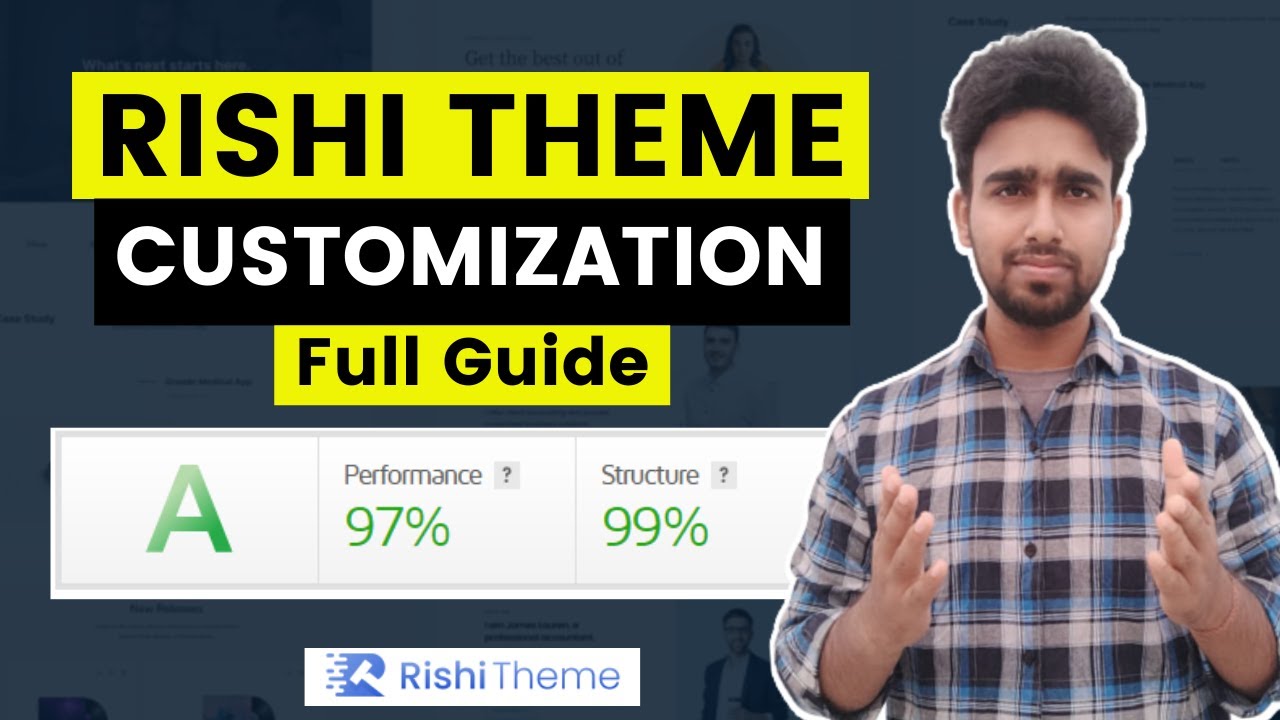 How to Create a Website using Free WordPress Theme | Rishi Theme Customisation Full Guide in Hindi