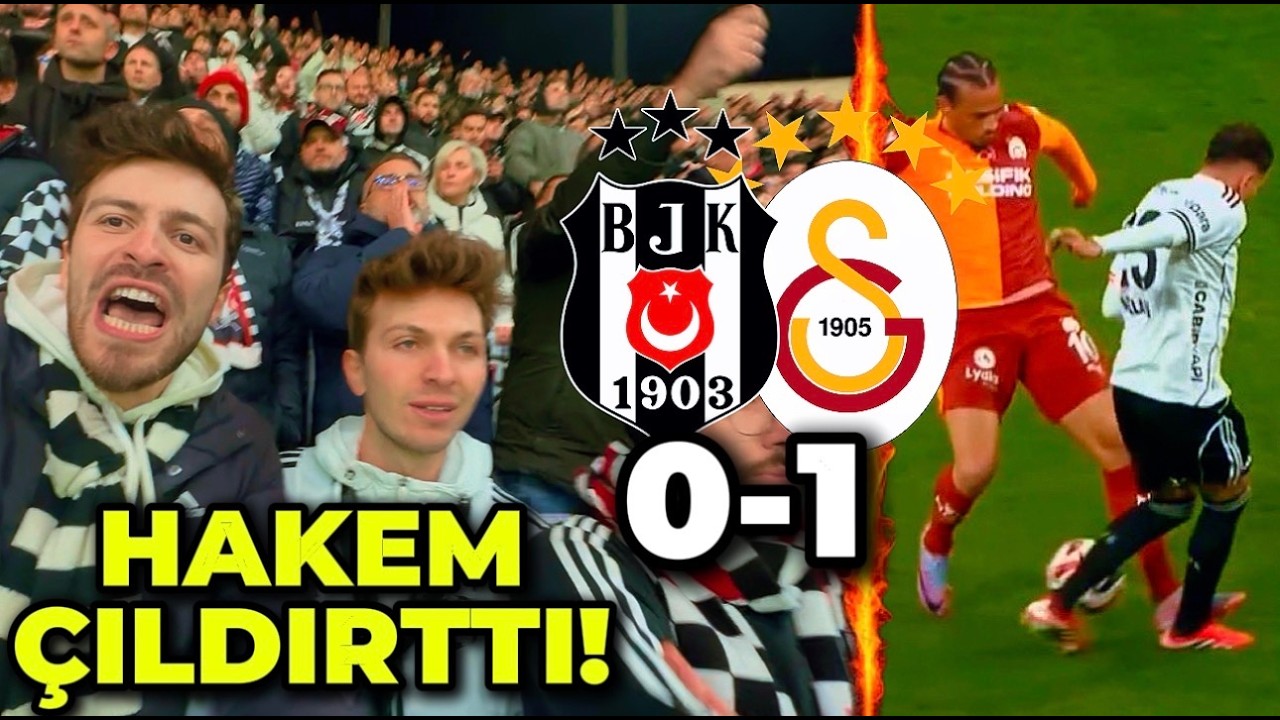 DERBİDE HAKEM REZALETİ! | TARAFTAR &Ccedil;ILDIRDI! | Beşiktaş 0-1 Galatasaray | STAD VLOG