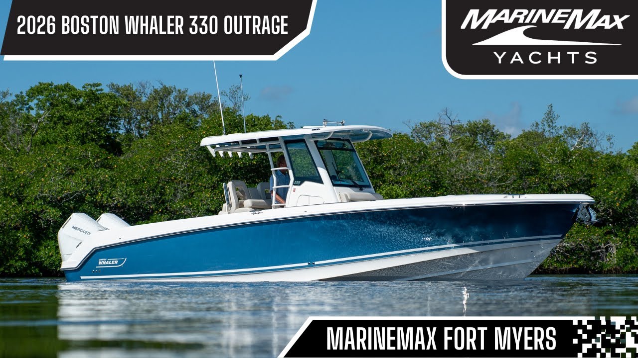 Совершенно новый Boston Whaler 330 Outrage 2026 года | MarineMax Fort Myers