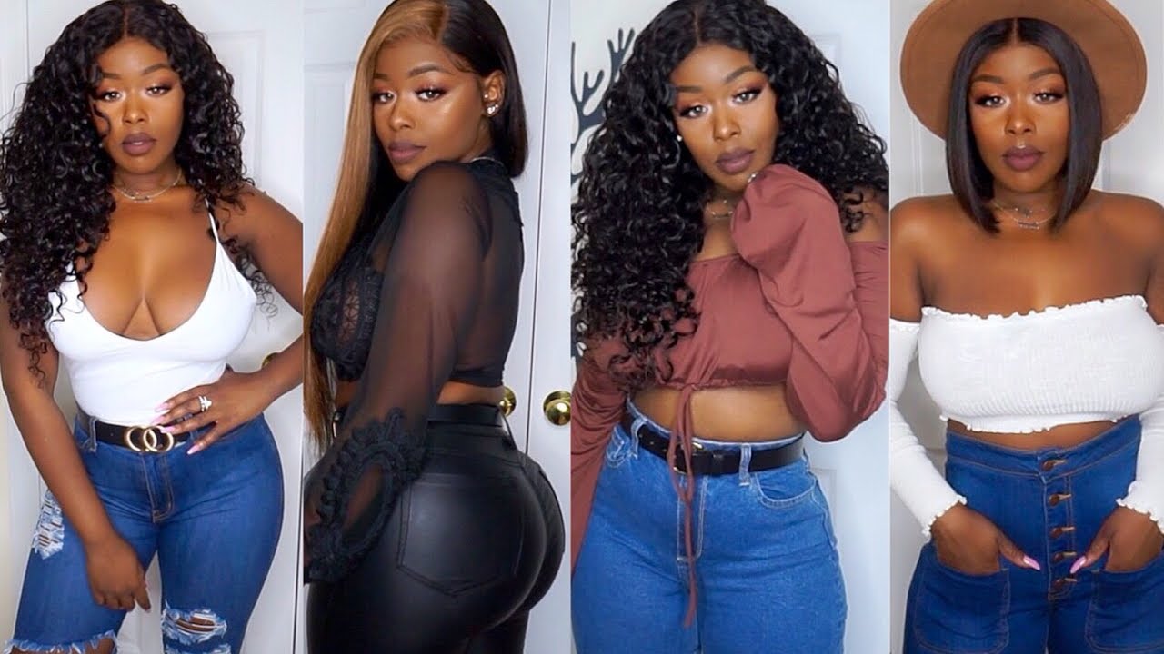 2018 Fashion Nova Fall Denim Collection! BEST Mom Jeans Ever! Curvy/Thick girl Try-on haul