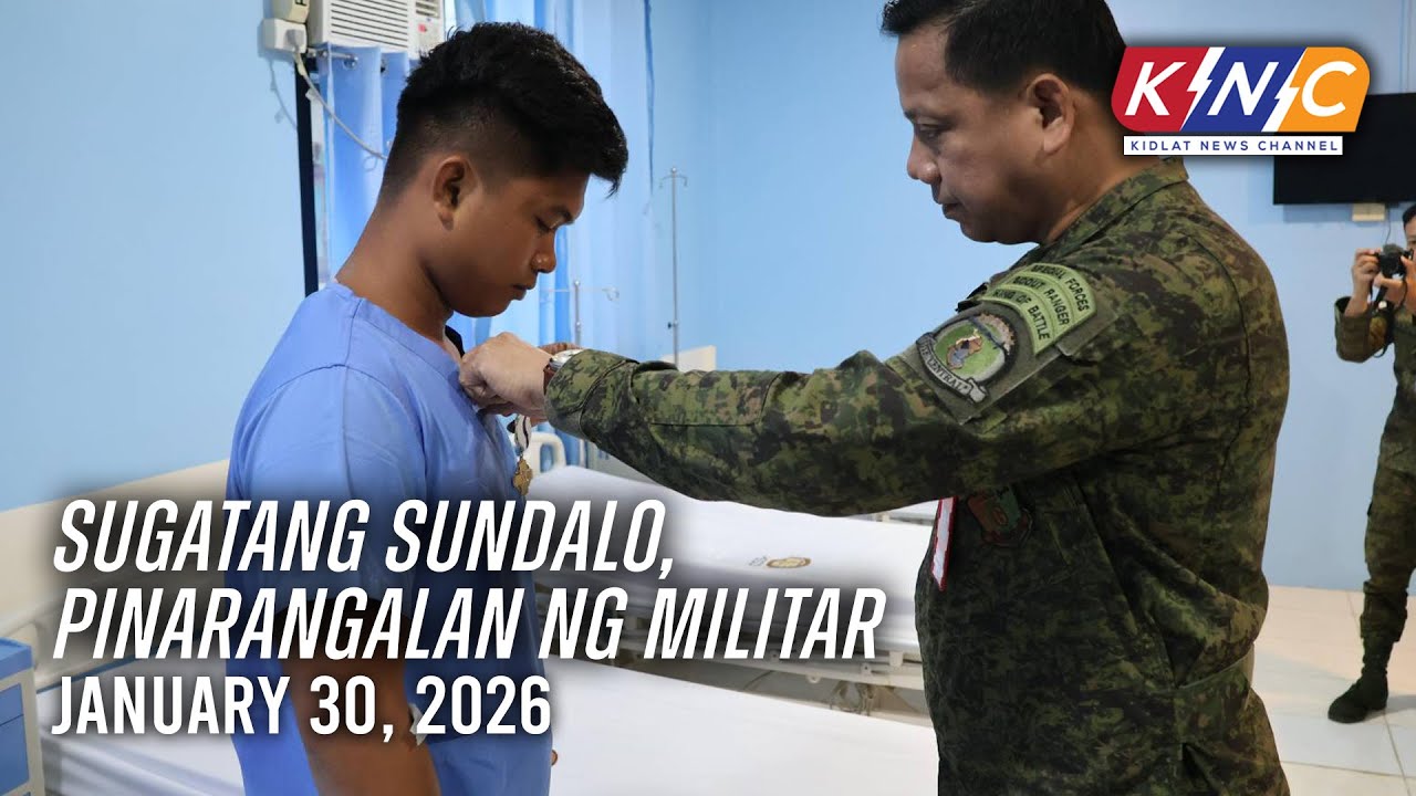 Sugatang sundalo, pinarangalan ng militar | Kidlat News Channel (Jan 30 2026 6PM)
