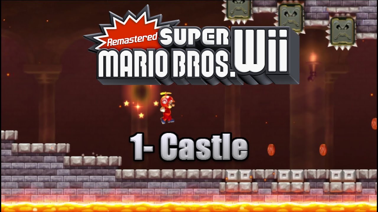 NSMBW 1-Castle Remade in NSMBU | Remastered Super Mario Bros. Wii Level Showcase