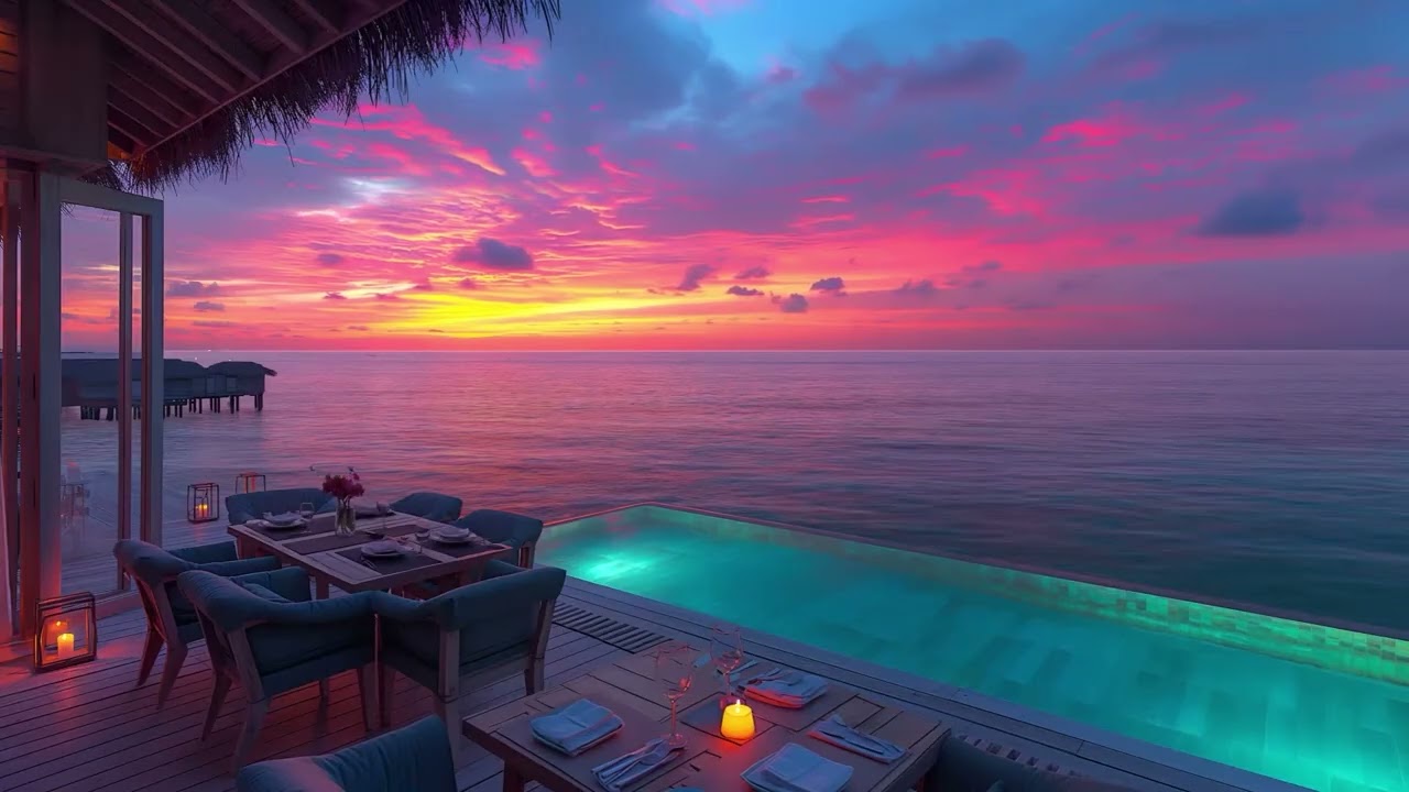 Crimson Canopy – Terrace Pool Lofi for Motivation & Focus