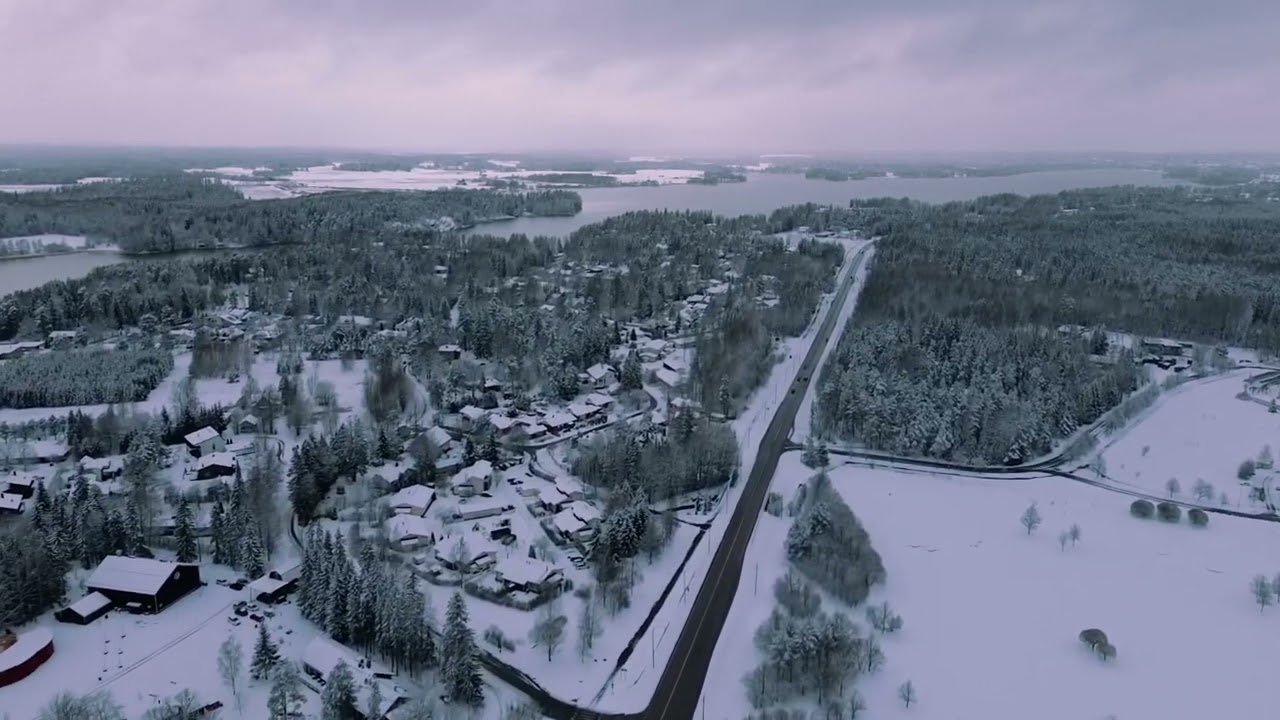 Snow Drone Shots in Finland🇫🇮 4k Video