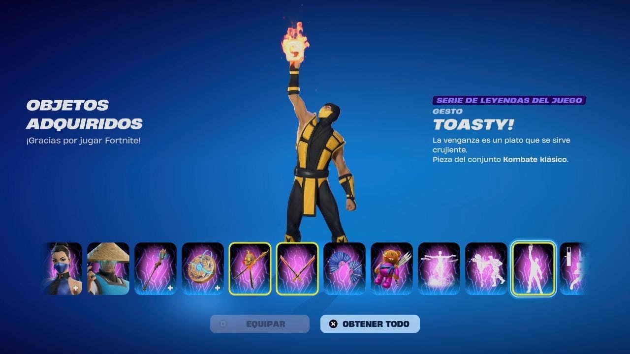Fortnite Consiguiendo TODO MORTAL KOMBAT