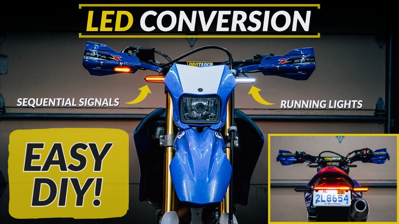 LED Turn-Signal, Running Light & Brake Light Conversion // WORKS ON ALL BIKES!