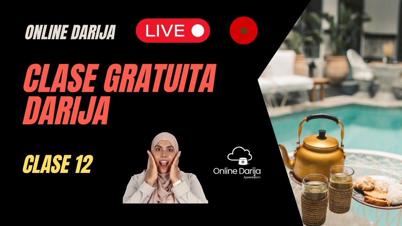Clase darija 🇲🇦 GRATUITA nº12! 🇲🇦🎁 #onlinedarija #darijaenespañol #darijaenlinea