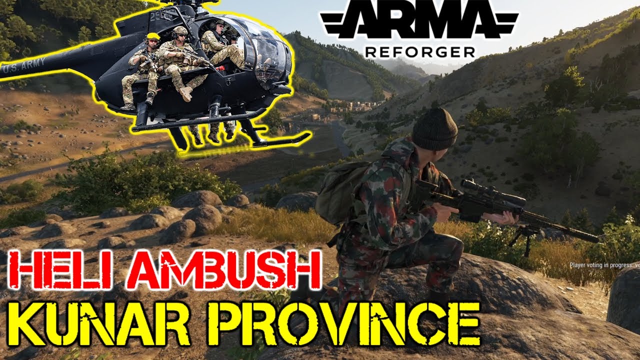 ARMA REFORGER KUNAR PROVINCE - Little Bird Takedown (FIA Vs USA 2nd Ranger Battalion)