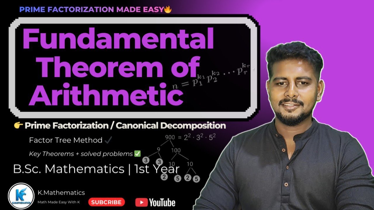 Fundamental Theorem of Arithmetic | Prime Factorization | Factor Tree | Number Theory | BSc 1st Year