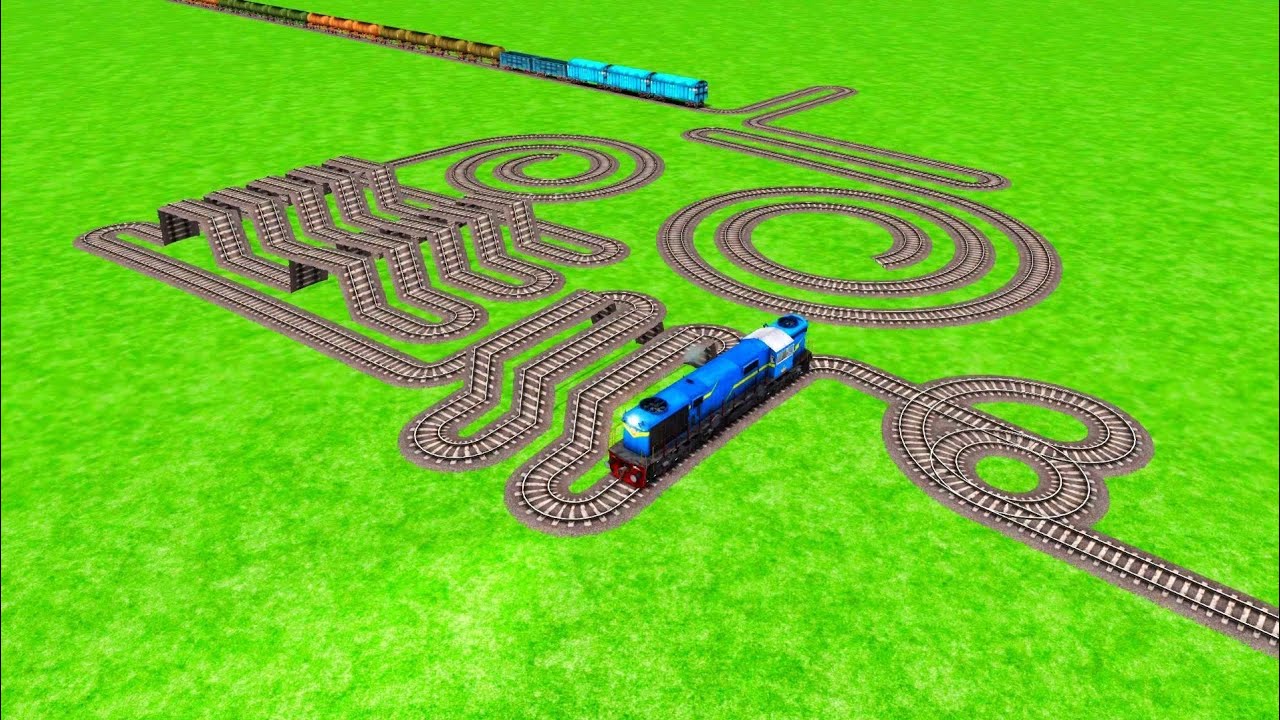 TRAIN CROSSING CIRCLES UTRUN CURVED RISKY BUMPY 360&deg;DEGREE ⭕️ ROUND RAILWORK RAILROAD 