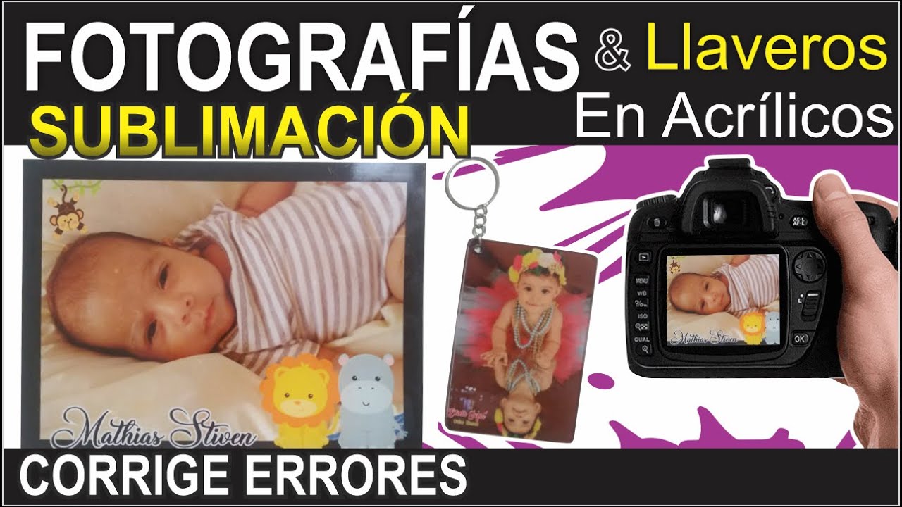 👉✅SUBLIMACIÓN de FOTOGRAFÍAS en ACRÍLICO Transparente 🤳Cómo SUBLIMAR Llaveros en Acrílico🥇