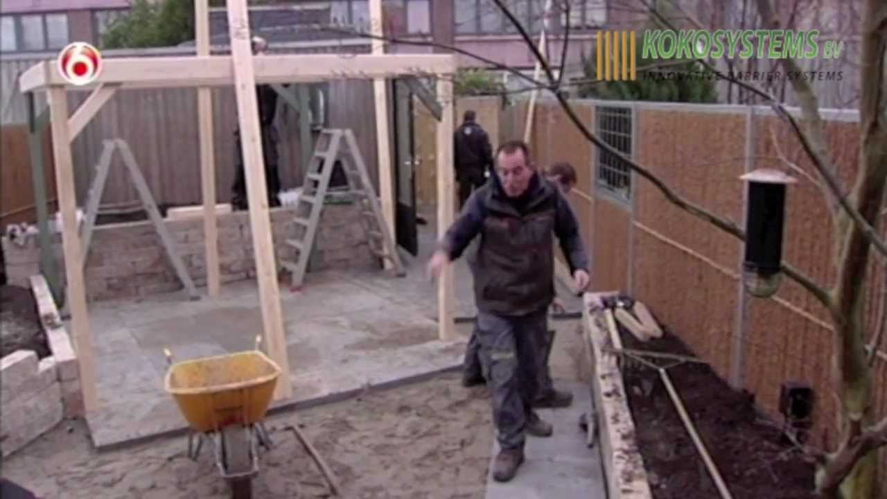 Kokosystems met Kokowall Tuinschermen in het SBS 6 programma Robs grote tuinverbouwing