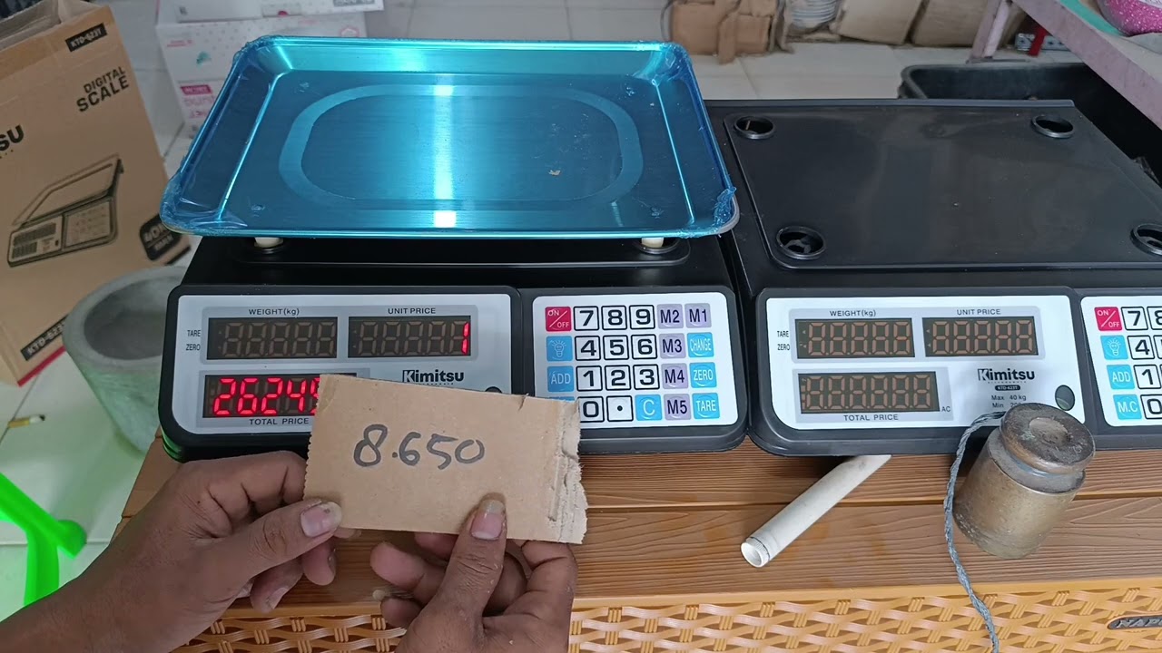 Cara seting timbanggan digital erorr/ kalibrasi
