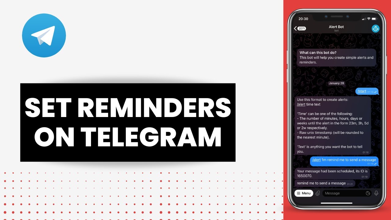 Telegram Par Reminder Kaise Set Kare | Telegram Bot |