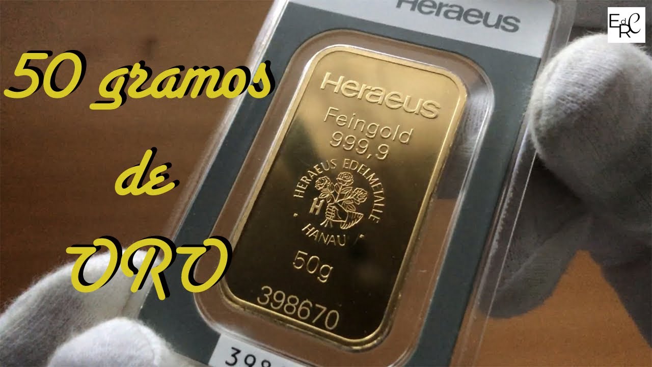 LINGOTE DE ORO DE 50 GRAMOS