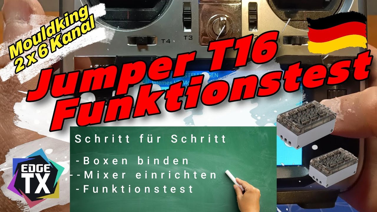 Praxistest Jumper T16 mit 2 x Mould King 6 Kanal Batterieboxen und 12 Motore