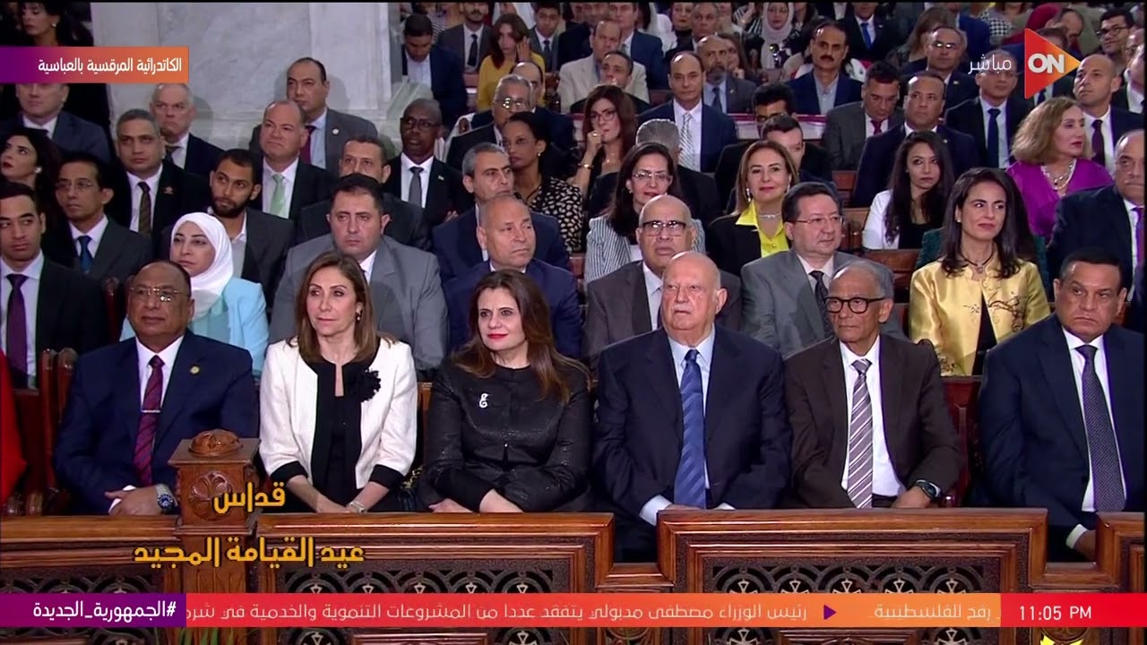 قداسة البابا تواضروس الثاني  يتوجه بالشكر  للرئيس السيسي ولكل الحاضرين في قداس عيد القيامة المجيد