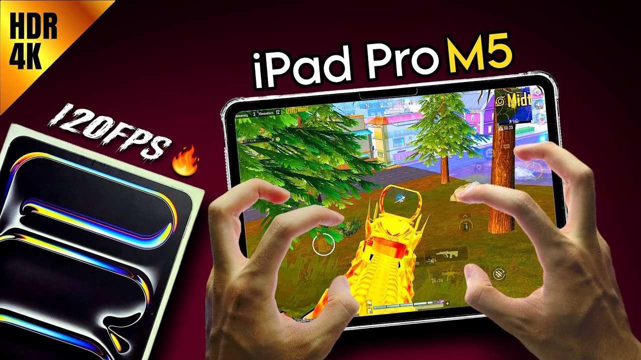 iPad Pro M5 PUBG Handcam 😍 | SMOOTH + 120FPS 🔥
