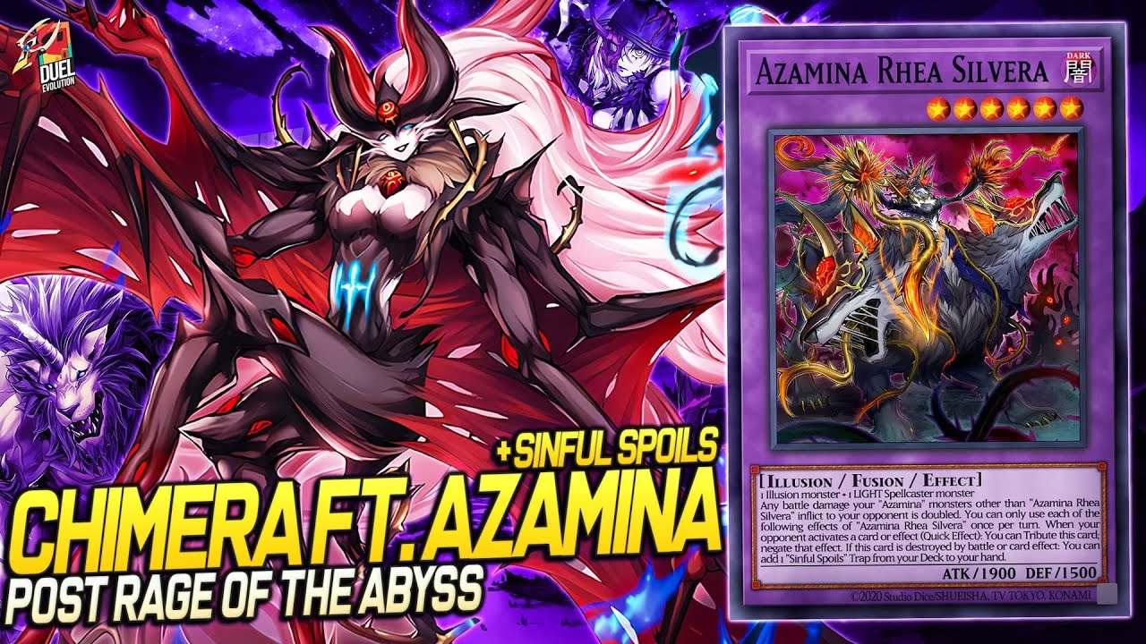 Deck Chimera Sinful Spoils Azamina | EDOPRO | Replays 🎮 + Decklist ✔️ #azamina #yugioh