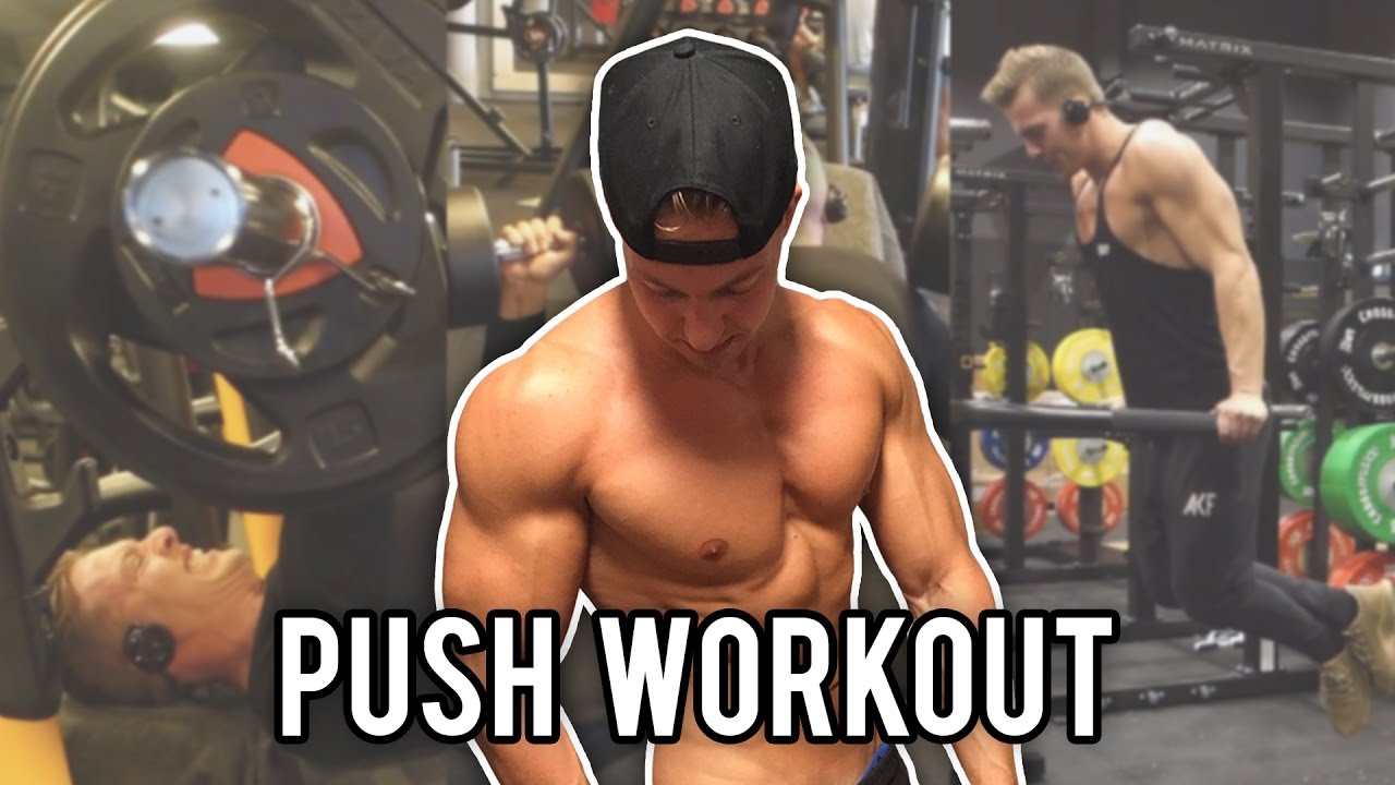 Push Workout (FULL ROUTINE) voor GROTE BORST & SCHOUDERS