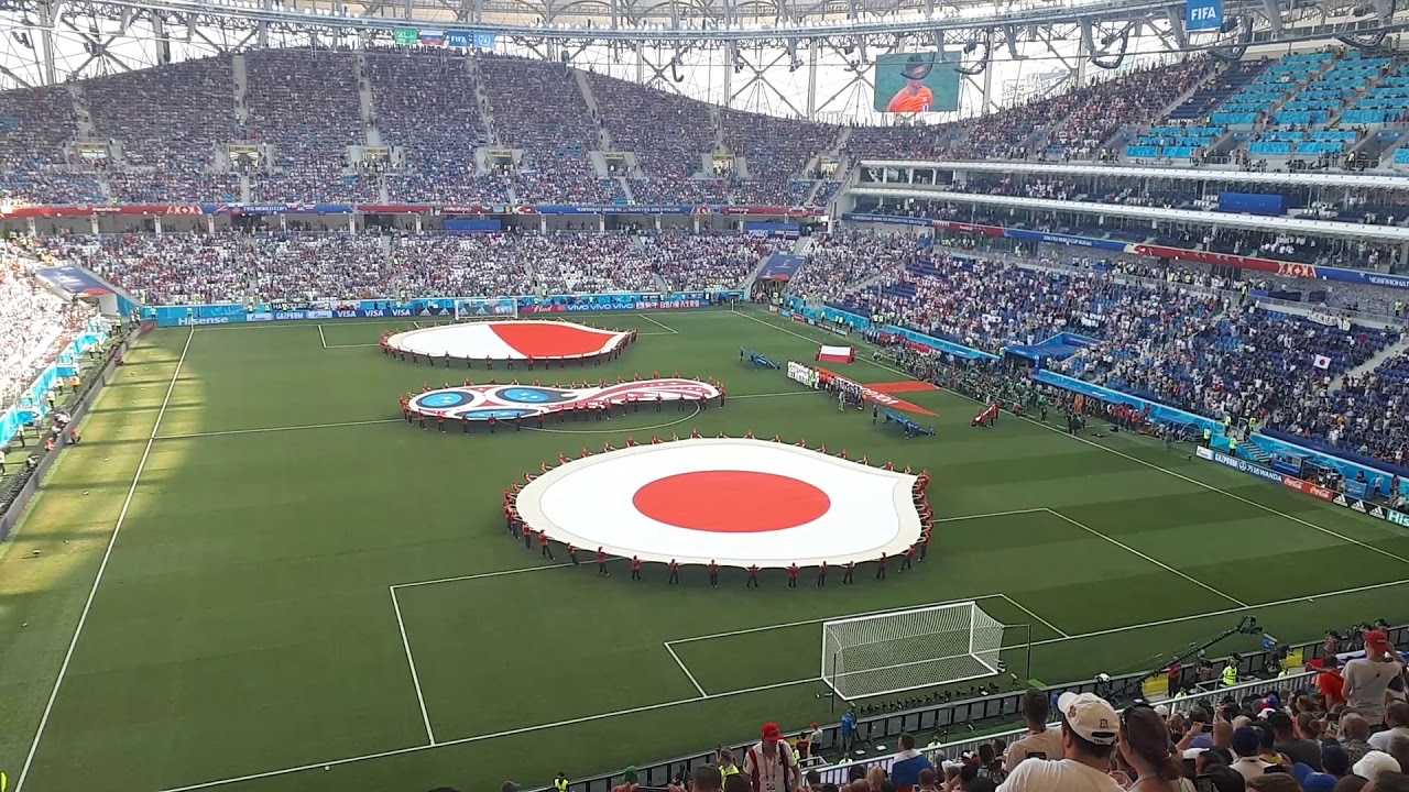 FIFA world cup 2018. National anthems Japan and Poland
