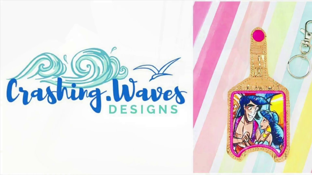 In the Hoop Hand Sanitizer Tutorial - Appliqué Machine Embroidery by Crashing Waves Designs