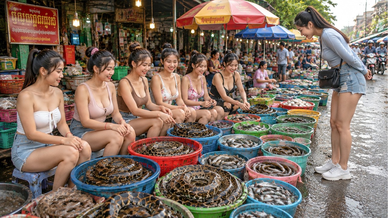 Phnom Penh's BUSIEST Evening Market 🇰🇭 Amazing Street Food & Local Life 2026
