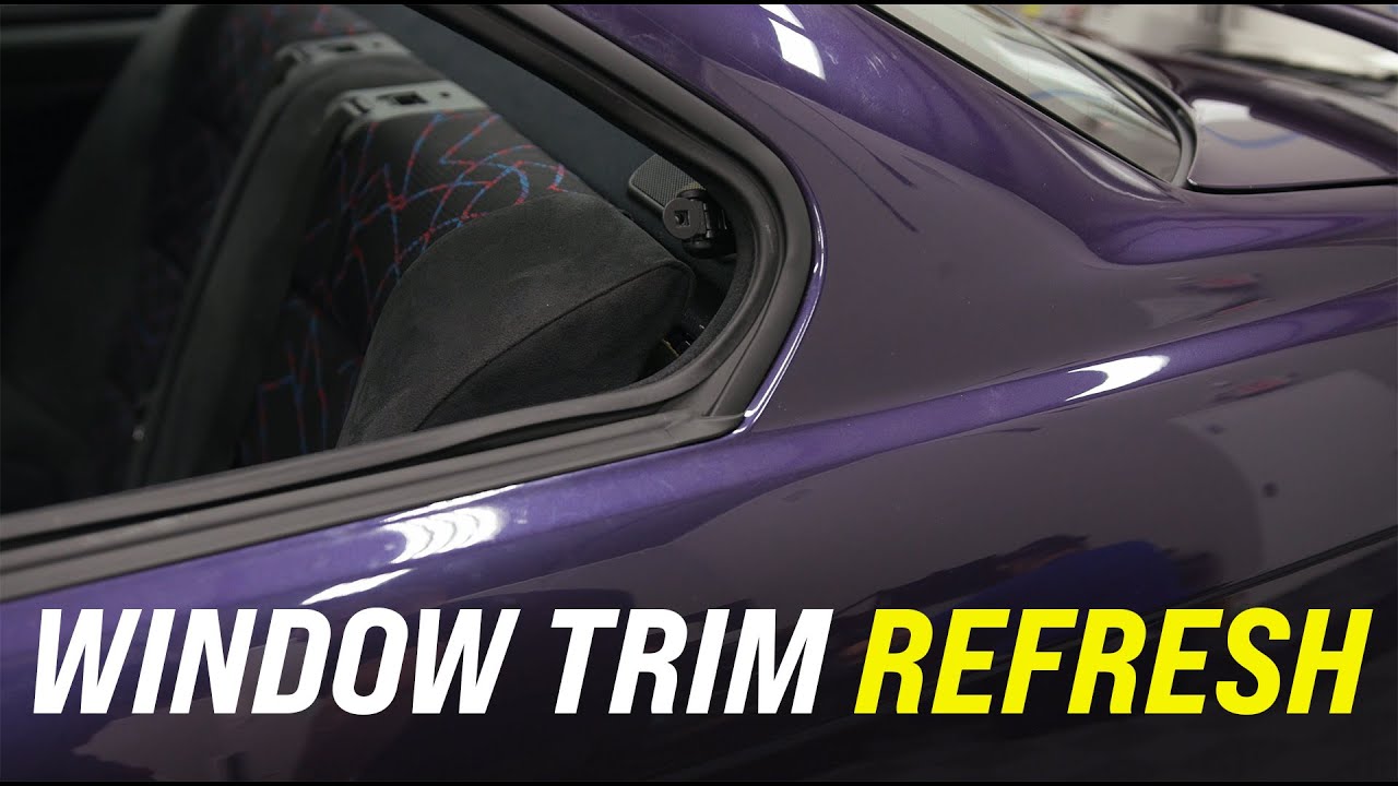 E36 M3:  Replacing Rear Side Window Trim and Gasket