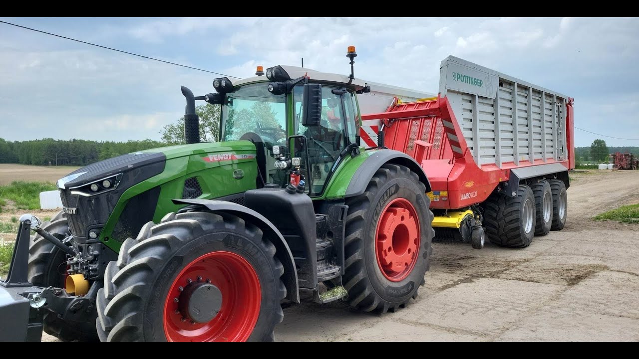 ☆ Zbiór Traw na Dwa Zestawy w GR KAMIŃSCY ☆ NOWE NABYTKI W AKCJI!!☆Fendt 942 & Pöttinger JUMBO 8520