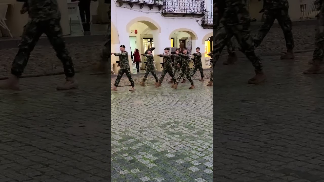 Rehearsal Militery at Évora City Portugal 