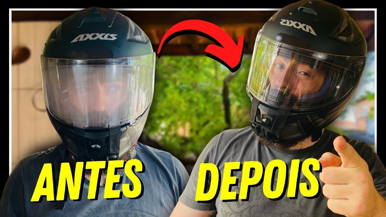 DICA DE COMO MELHORAR A VISEIRA DO CAPACETE / Aprenda como acabar com a viseira embaçada / PINLOCK ?