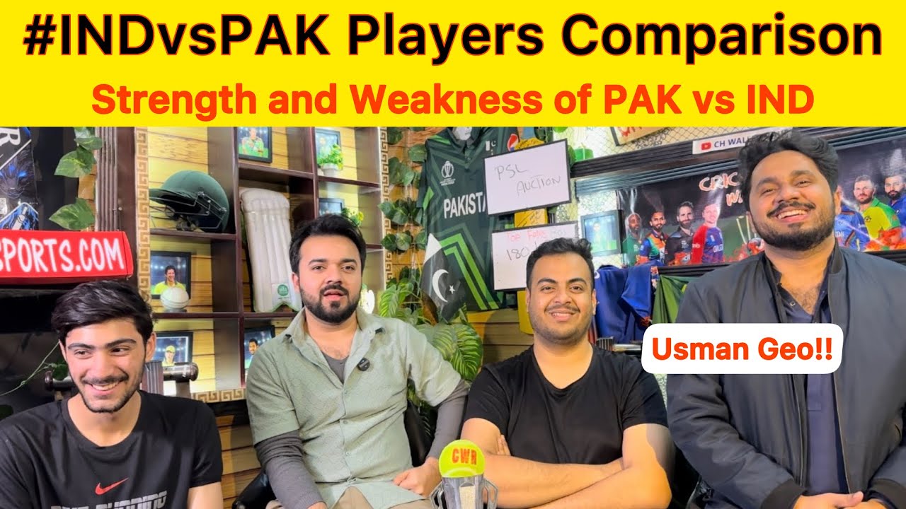 IND vs PAK player to player comparison | Strength and Weakness of PAK vs IND 
