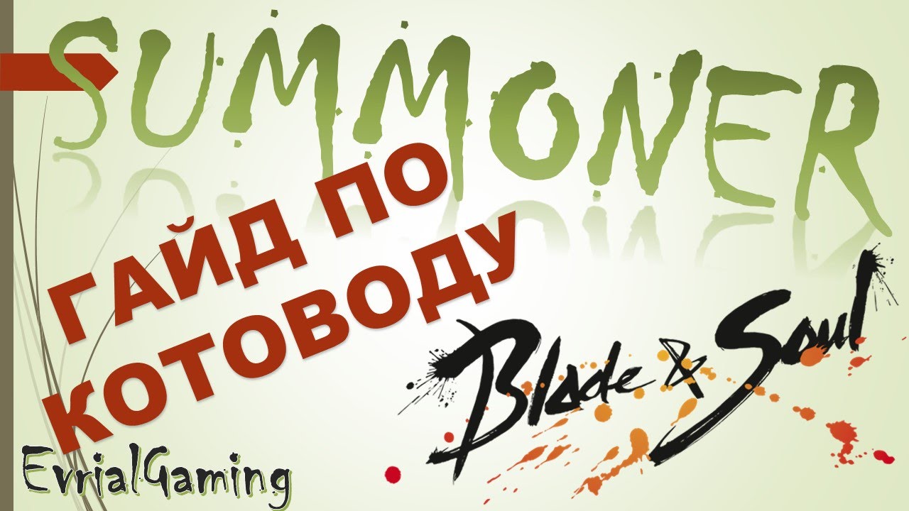 Мастер Призыва (Котовод) ГАЙД Тактика Умения Комбинации Blade and Soul Summoner