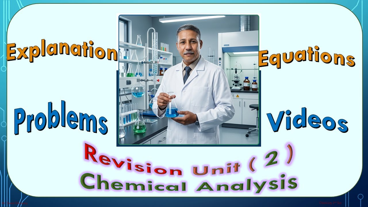 Chemistry 3rd sec [ Revision Unit 2 ] Chemical analysis collection with [ ElMoasser questions ]