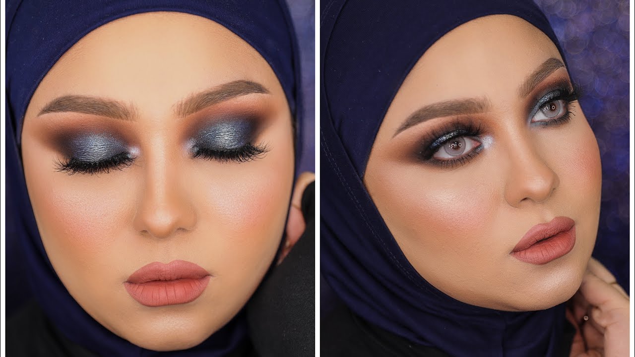 إتعلمى خطوات الأسموكى  الازرق القوى ؟! | POWERFUL SMOKY LOOK