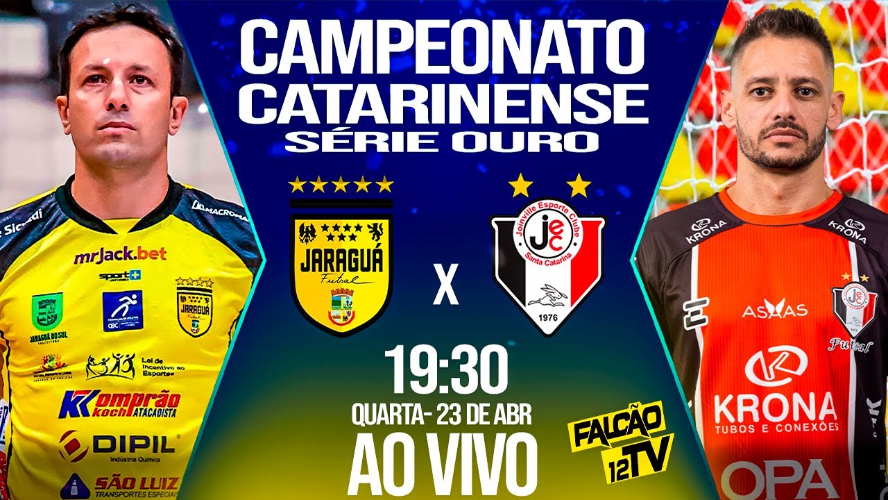 FUTSAL AO VIVO - JARAGUÁ x JOINVILLE - CAMPEONATO CATERINENSE SÉRIE OURO