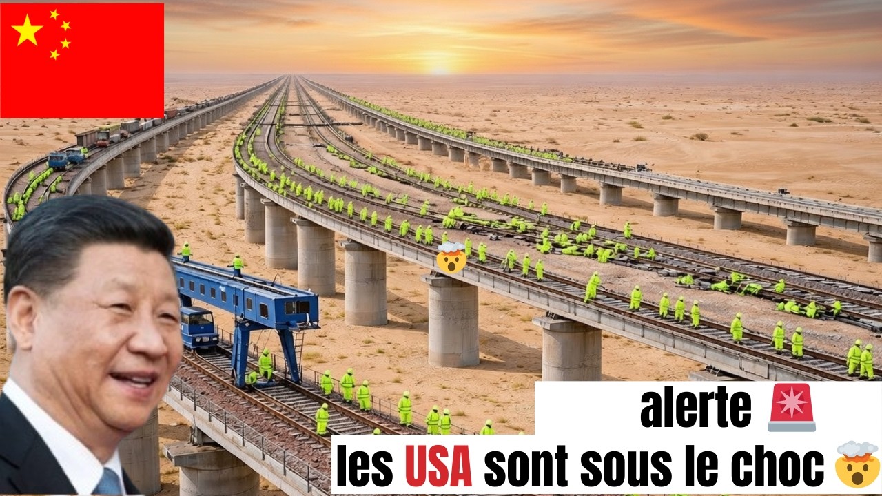 🚨 LE DÉFI IMPOSSIBLE : Comment la Chine a construit une voie ferrée au CŒUR du désert du Taklamakan