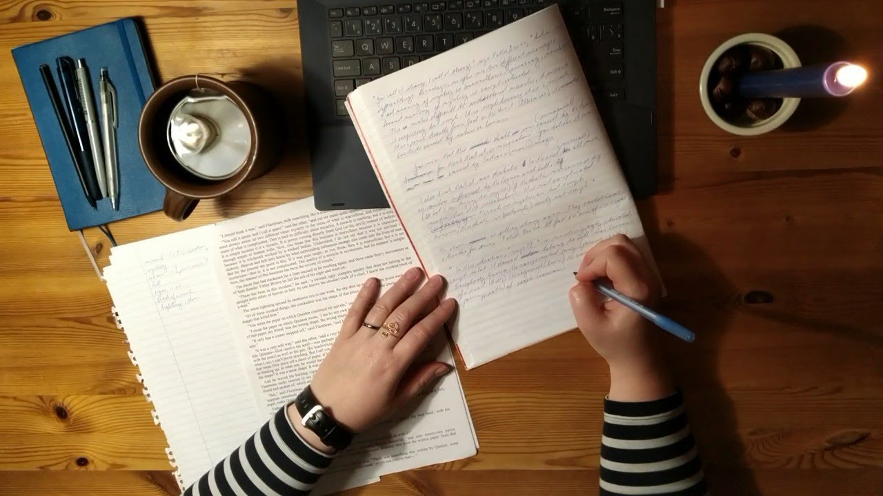 Study with me during a Long Winter Evening (no music)